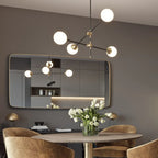 6-Light Black Industrial Sputnik Chandelier