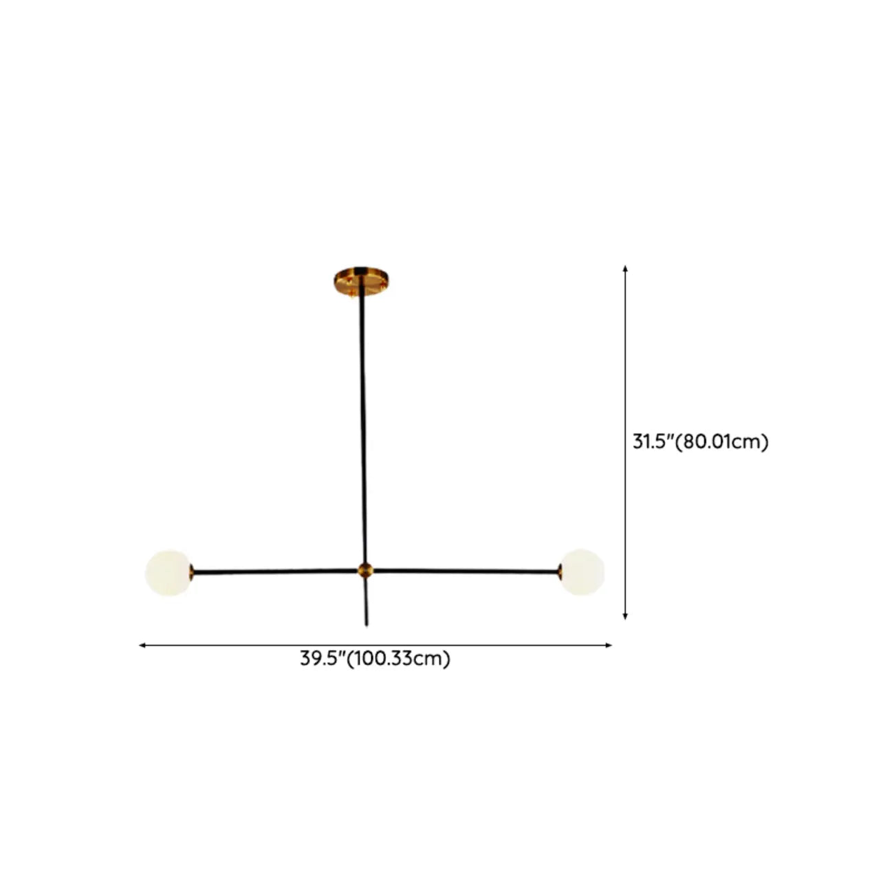 6-Light Black Industrial Sputnik Chandelier