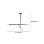 6-Light Black Industrial Sputnik Chandelier