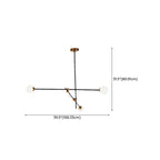 6-Light Black Industrial Sputnik Chandelier