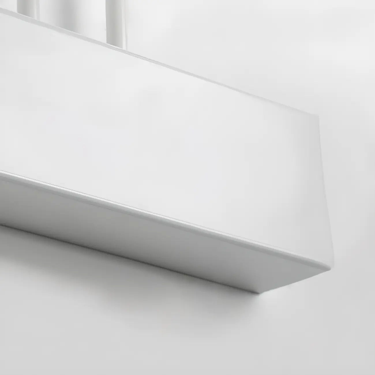 Modern White LED Bathroom Vanity Light with Wood Accent