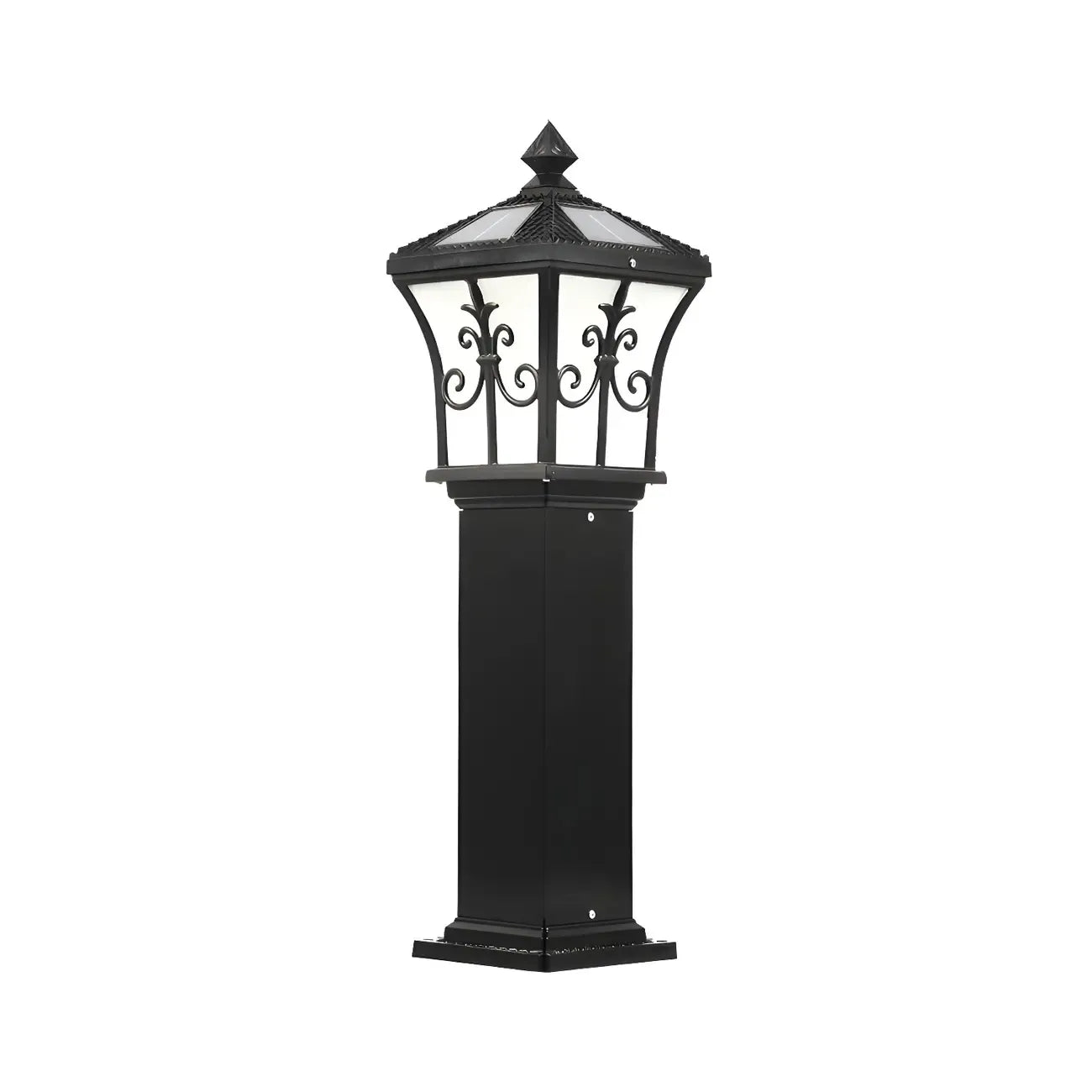 LED Rustic Metal Gold Bollard Lighting for Courtyard Path