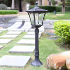 Solar LED Pagoda Bollard Light for Outdoor Landscape Lighting