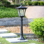 Solar LED Pagoda Bollard Light for Outdoor Landscape Lighting