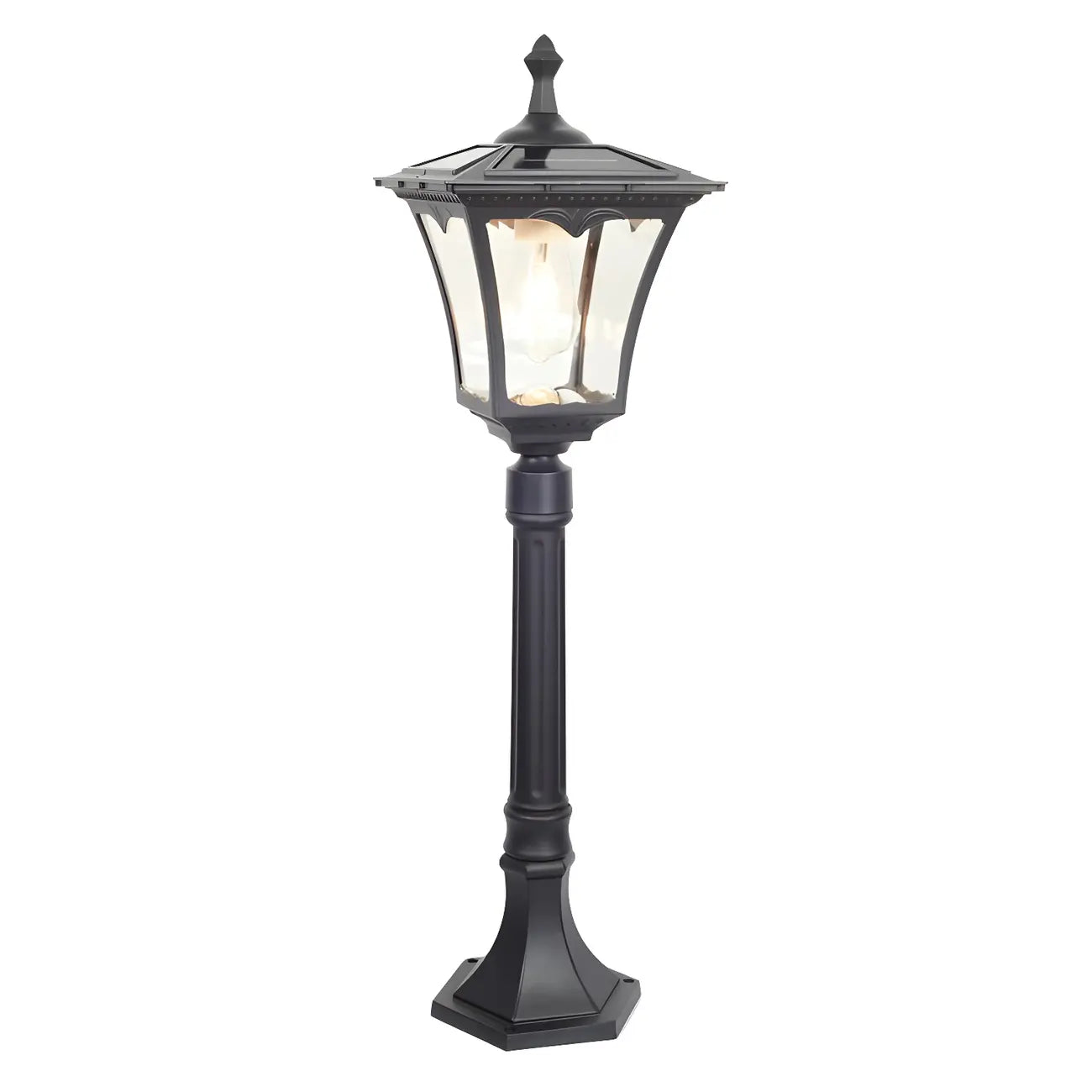 Solar LED Pagoda Bollard Light for Outdoor Landscape Lighting