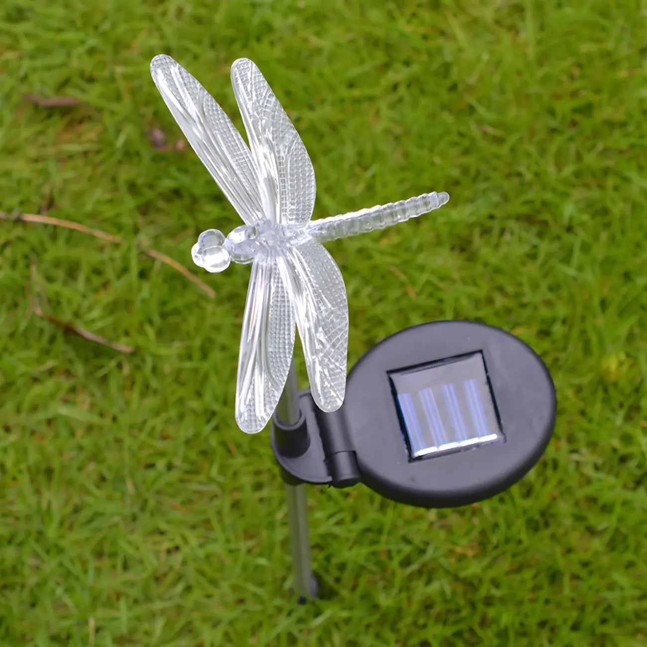 Plastic Blue Butterfly Shaped LED Lawn Decor Light