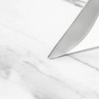 LED Lighting White Marble 3-Drawer Storage Nightstand