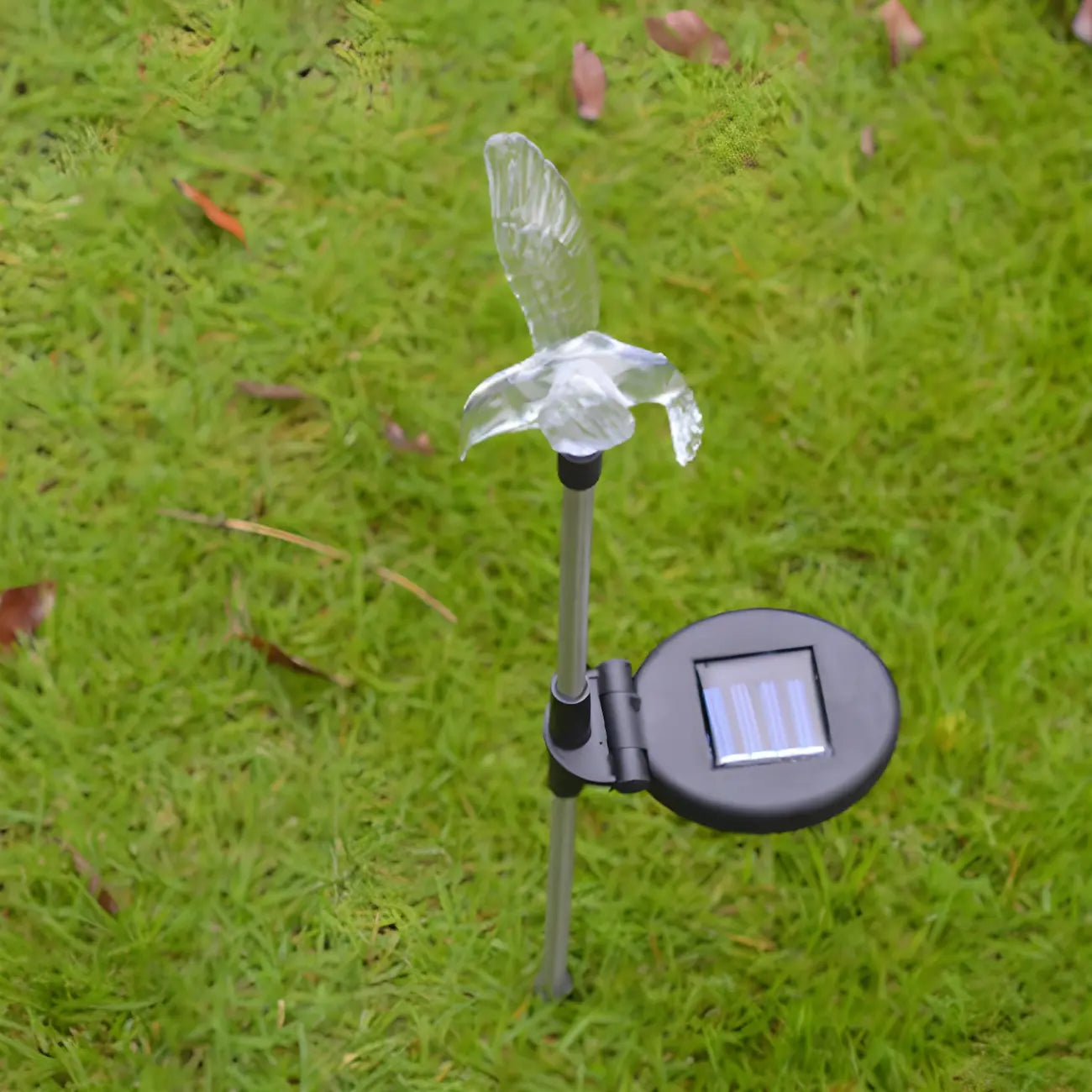 Plastic Blue Butterfly Shaped LED Lawn Decor Light