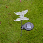Plastic Blue Butterfly Shaped LED Lawn Decor Light