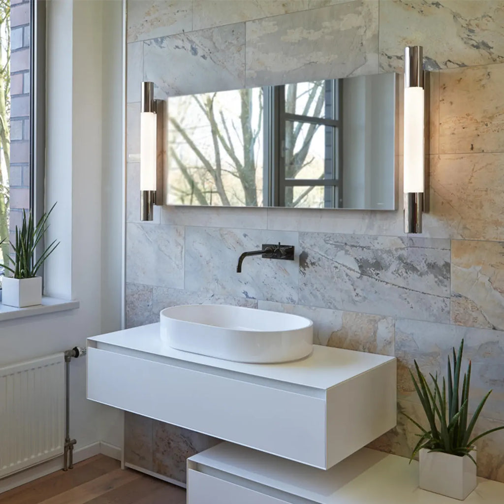 1-Light Minimalist Tube LED Vanity Light for Bathroom