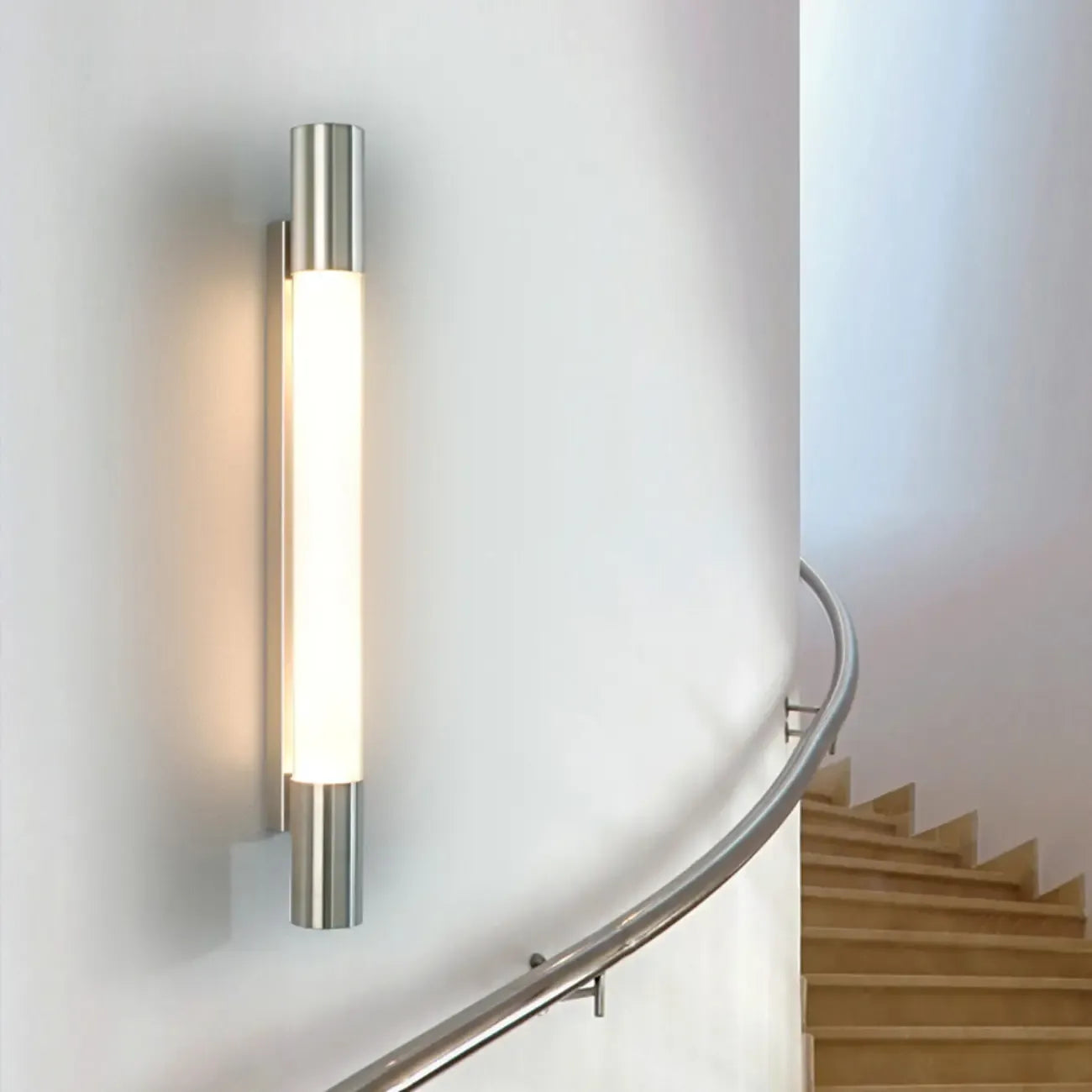 1-Light Minimalist Tube LED Vanity Light for Bathroom