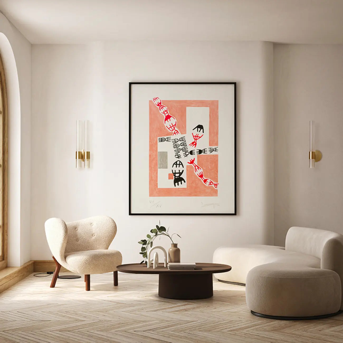 1-Light Minimalist Tube LED Vanity Light for Bathroom