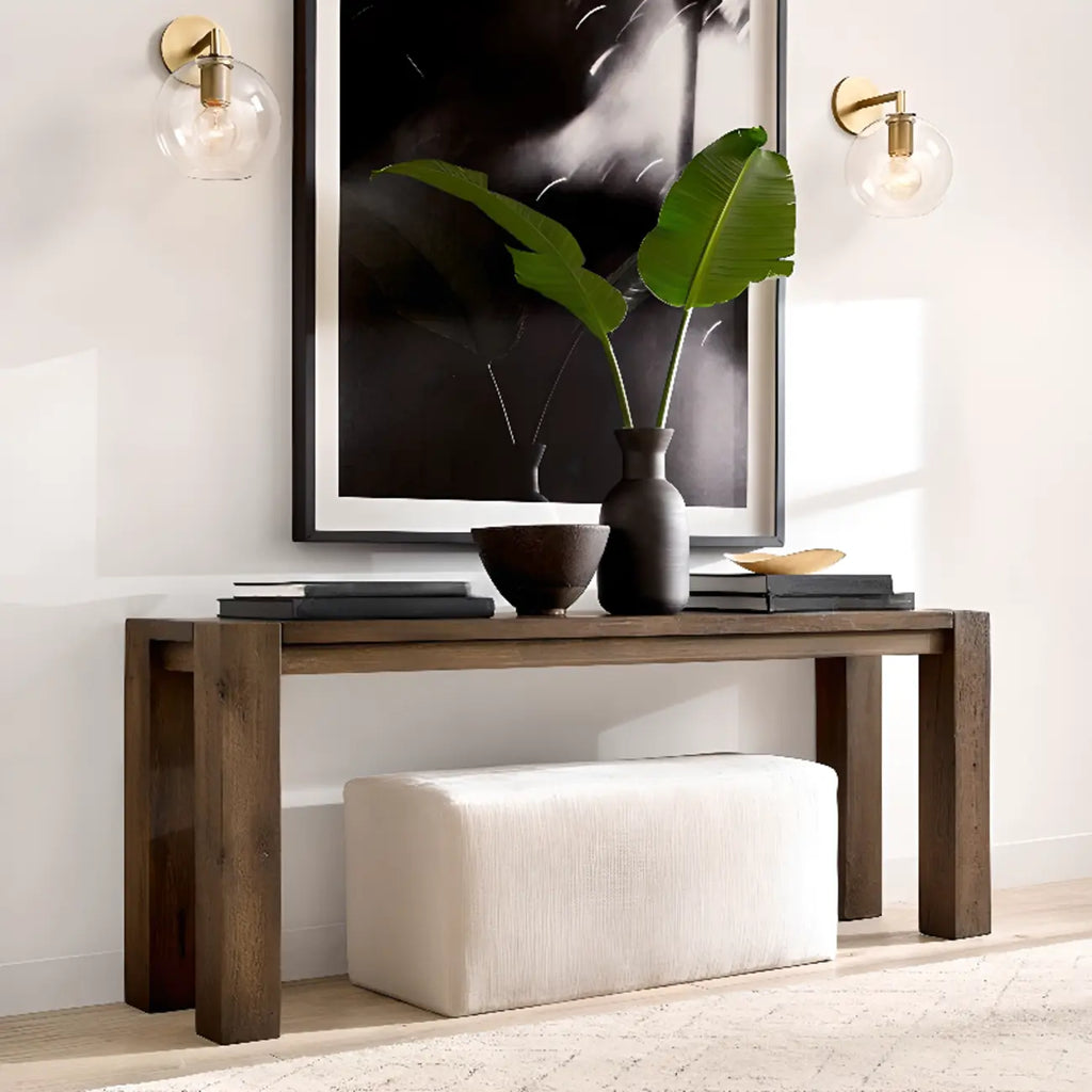 Versatile Bathroom Mini Vanity Light with Clear Glass Shade