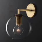Versatile Bathroom Mini Vanity Light with Clear Glass Shade