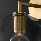 Versatile Bathroom Mini Vanity Light with Clear Glass Shade