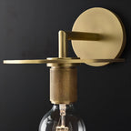 Versatile Bathroom Mini Vanity Light with Clear Glass Shade