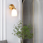 Opal Glass Modern Wall-mounted Vanity Light for Bathroom