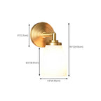 Opal Glass Modern Wall-mounted Vanity Light for Bathroom