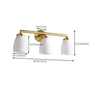 Opal Glass Modern Wall-mounted Vanity Light for Bathroom