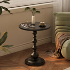Nordic Round Black Metal Accent Table for Living Room