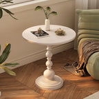 Nordic Round Black Metal Accent Table for Living Room