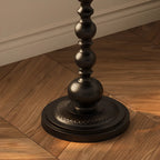 Nordic Round Black Metal Accent Table for Living Room