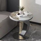 Classic Small Round Metal Side Table for Living Room