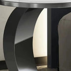 Classic Small Round Metal Side Table for Living Room