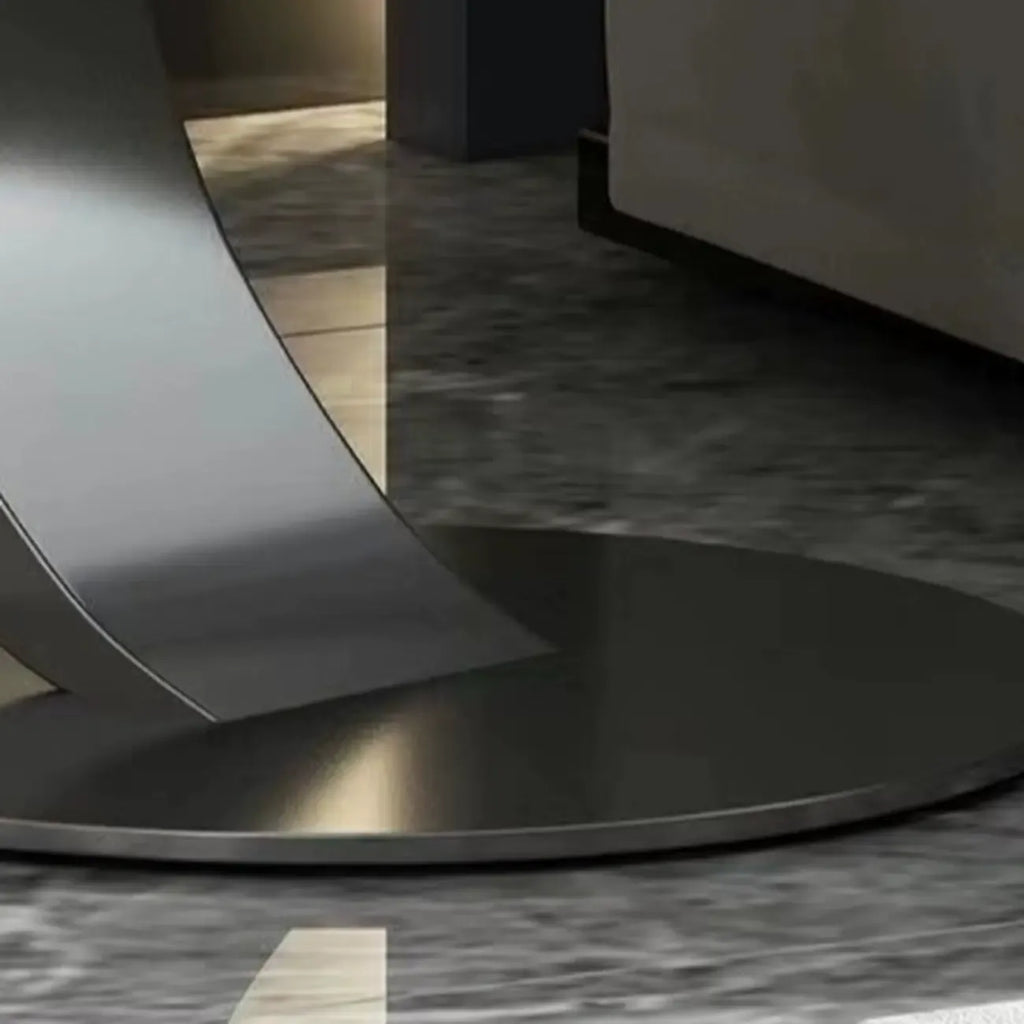 Classic Small Round Metal Side Table for Living Room