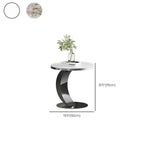 Classic Small Round Metal Side Table for Living Room