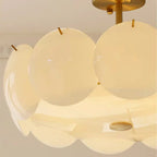 Geometric Round Ceiling Light Fixture for Modern Living Room