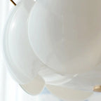 Geometric Round Ceiling Light Fixture for Modern Living Room