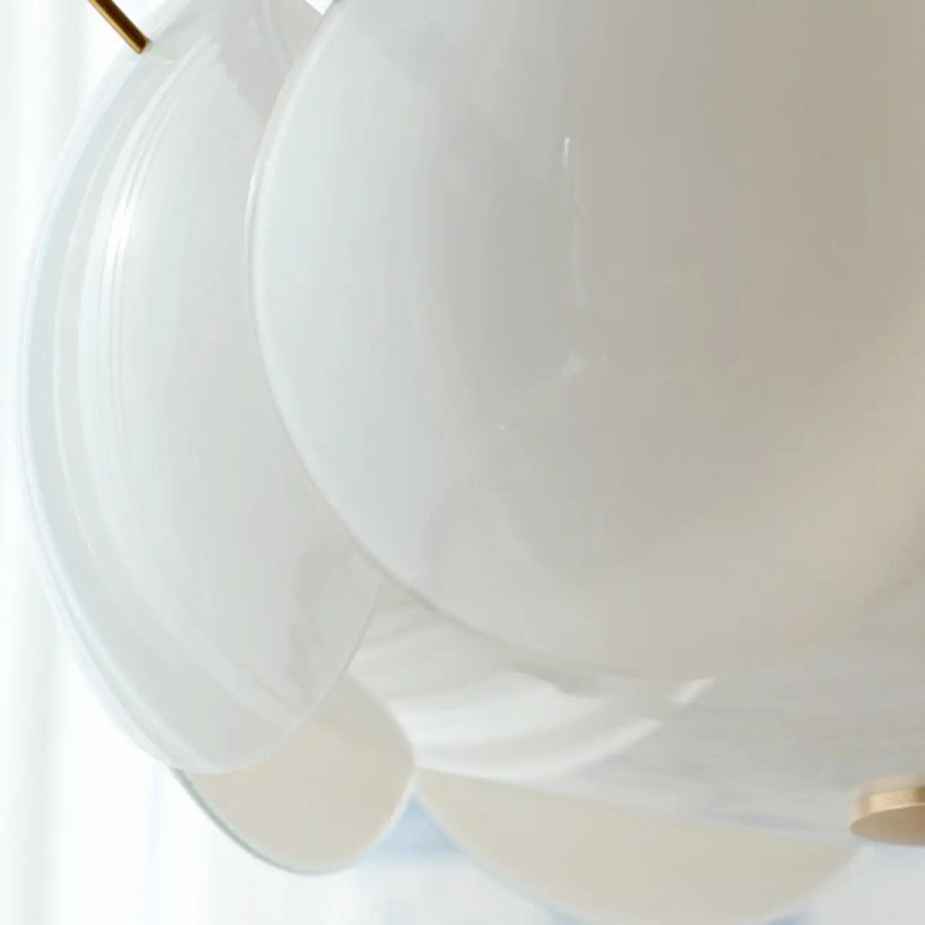 Geometric Round Ceiling Light Fixture for Modern Living Room