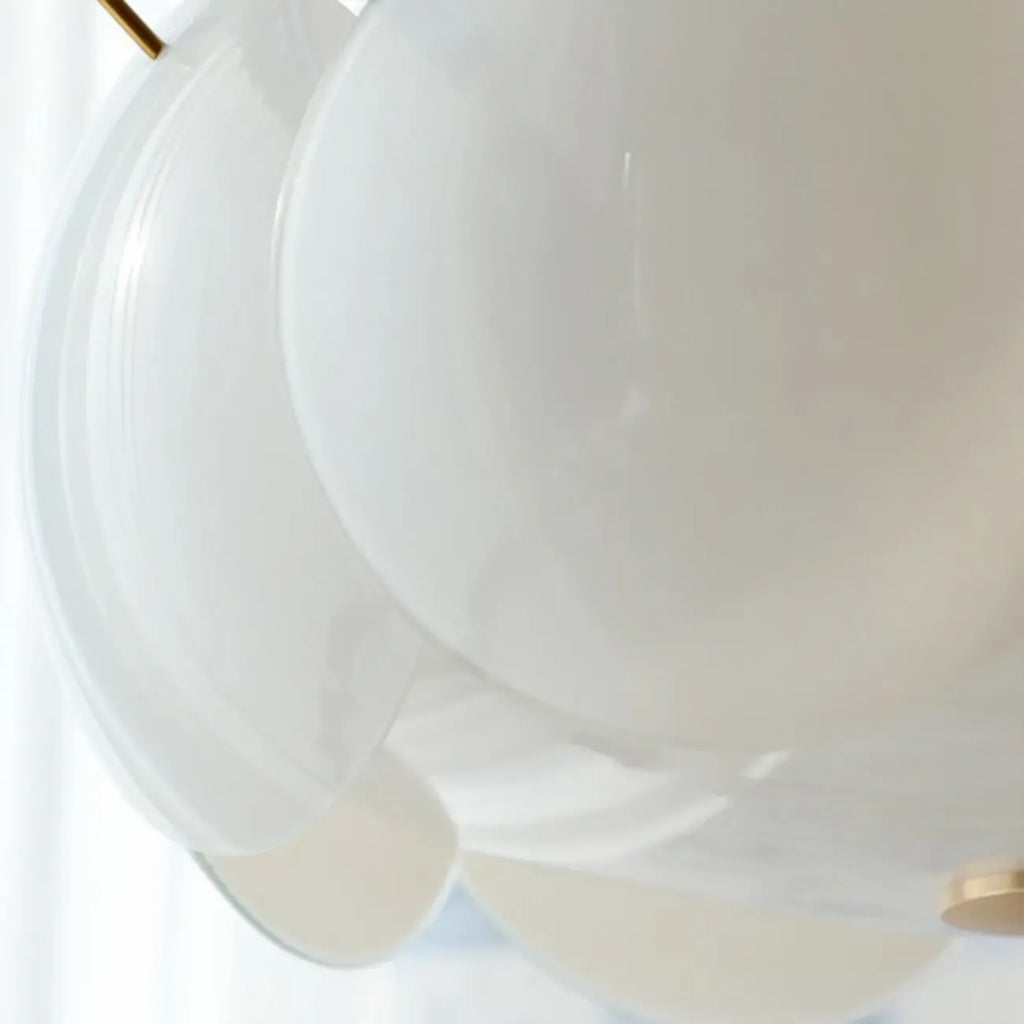 Geometric Round Ceiling Light Fixture for Modern Living Room