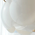 Geometric Round Ceiling Light Fixture for Modern Living Room