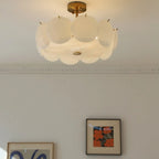 Geometric Round Ceiling Light Fixture for Modern Living Room