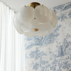 Geometric Round Ceiling Light Fixture for Modern Living Room