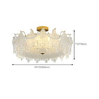 Geometric Round Ceiling Light Fixture for Modern Living Room