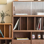 Modern Pine Rectangular Accent Cabinet for Home Display