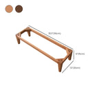 Modern Pine Rectangular Accent Cabinet for Home Display