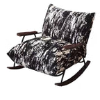 Modern Stain Resistant Upholstered Rocking Chair for Living Room