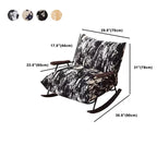 Modern Stain Resistant Upholstered Rocking Chair for Living Room