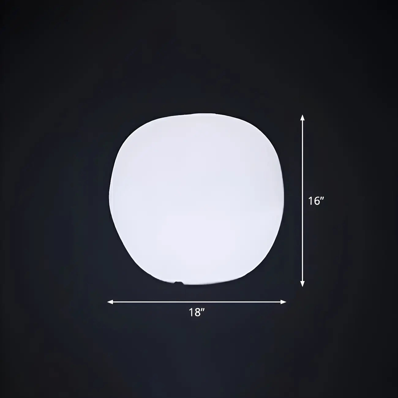 LED White Stone Shaped Landscape Light for Lawn Decor