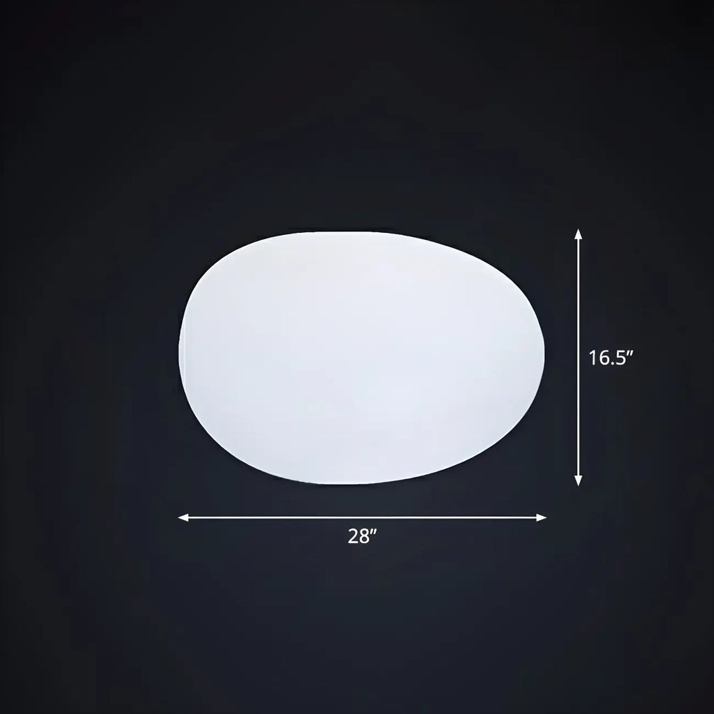 LED White Stone Shaped Landscape Light for Lawn Decor