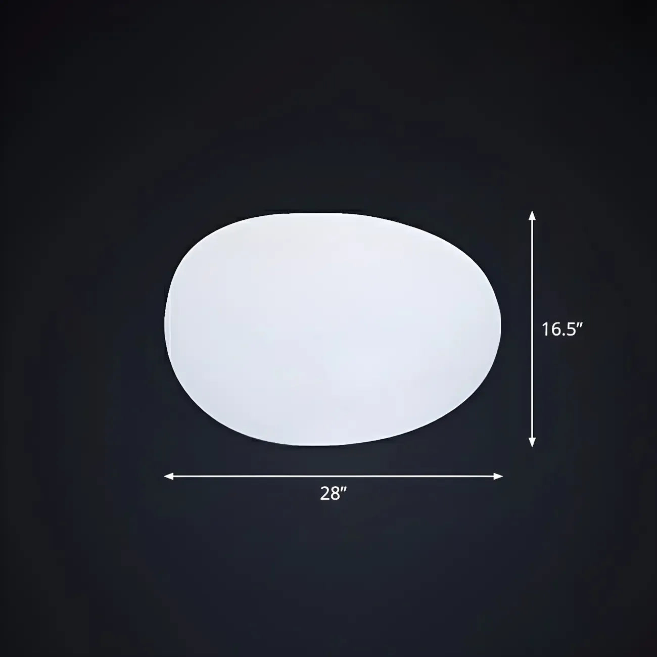 LED White Stone Shaped Landscape Light for Lawn Decor