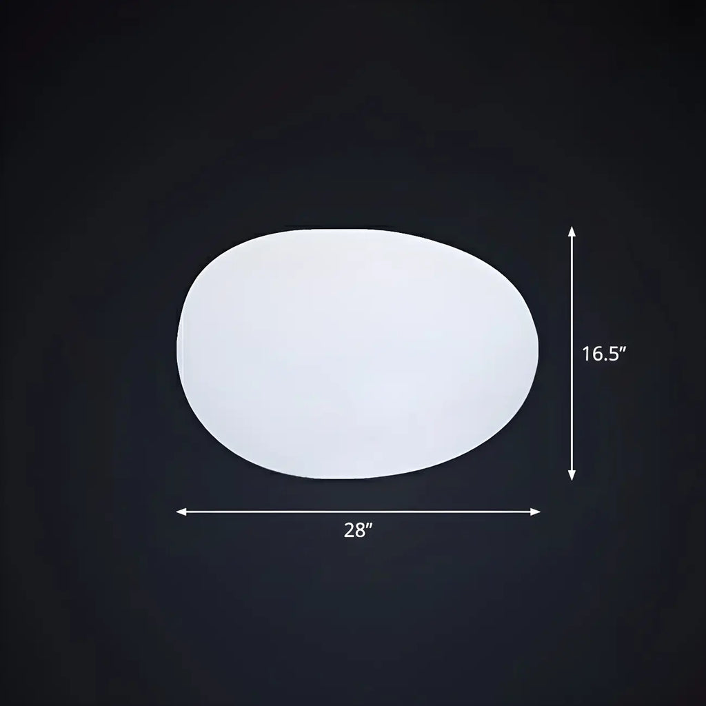 LED White Stone Shaped Landscape Light for Lawn Decor