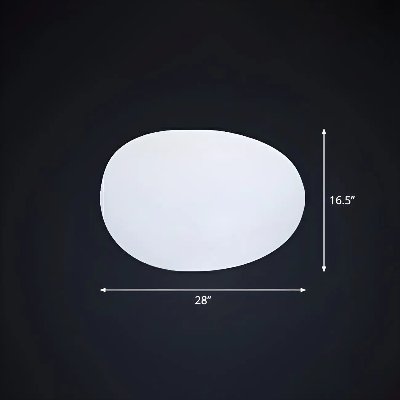 LED White Stone Shaped Landscape Light for Lawn Decor