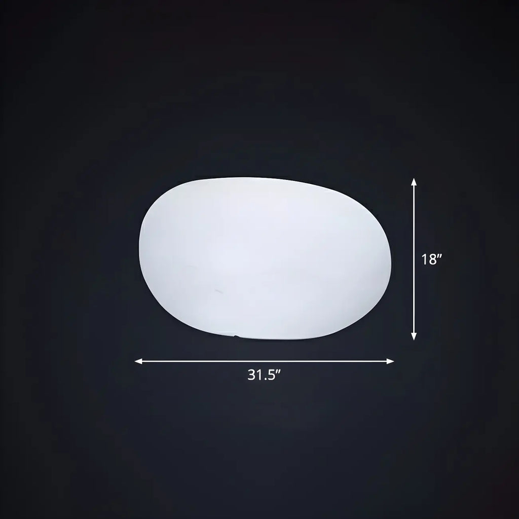 LED White Stone Shaped Landscape Light for Lawn Decor