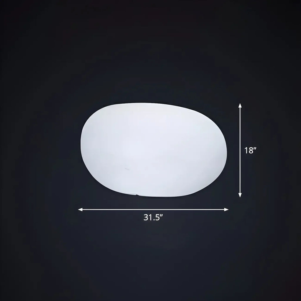 LED White Stone Shaped Landscape Light for Lawn Decor