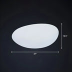 LED White Stone Shaped Landscape Light for Lawn Decor